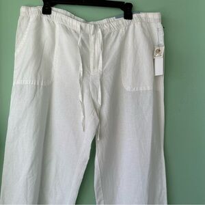 Liz claiborne Women’s White Wide Leg Pants XL